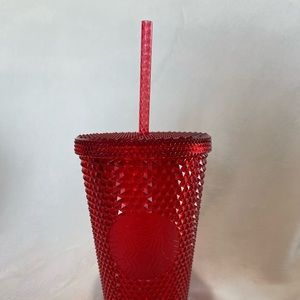 Europe Red Grande Studded Starbucks Tumbler